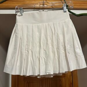 Stack Pleated Pickleball Skort Cream Size Small
